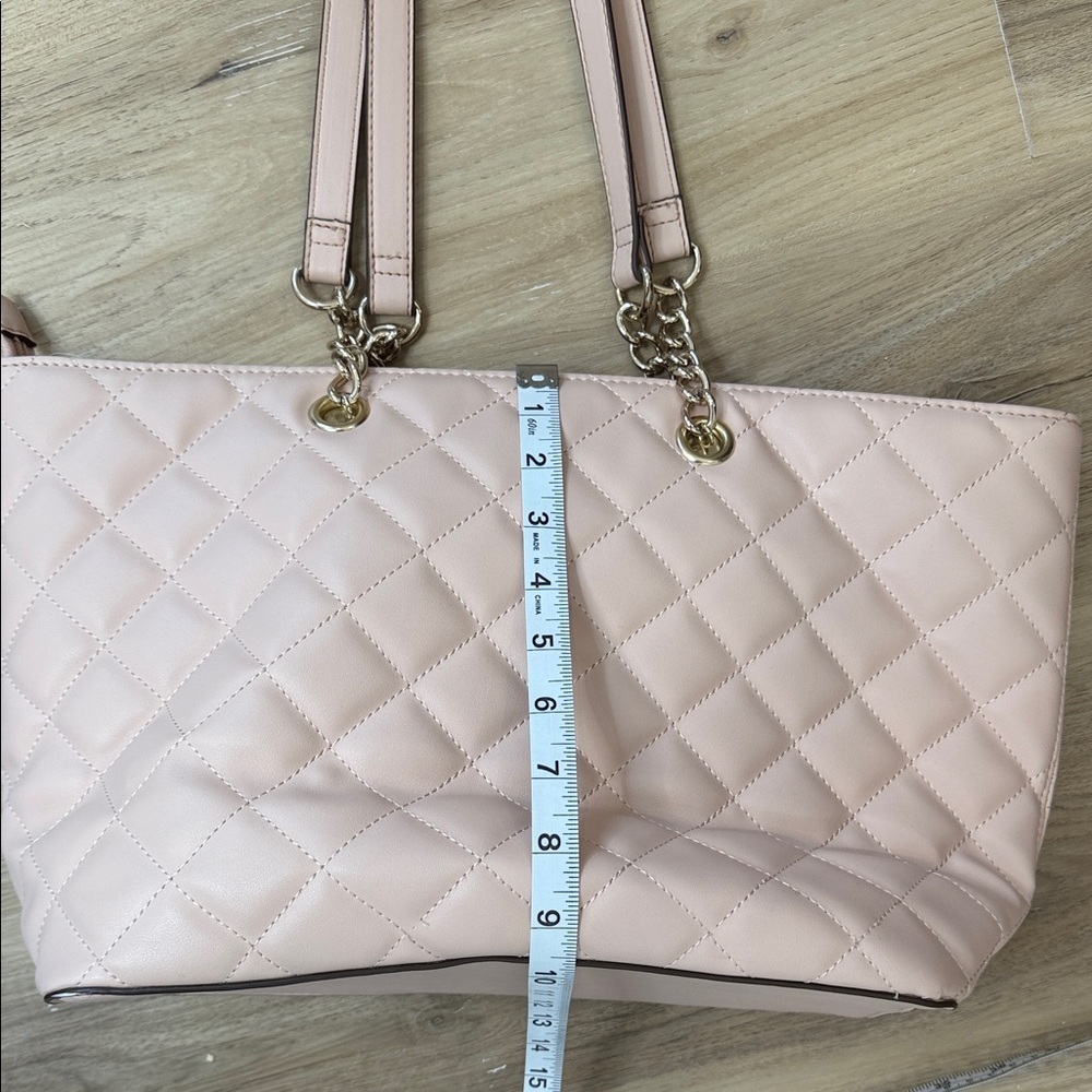Quilted Tote Bag in Blush - Picture 9 of 9